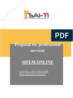Proposal For Professional Services Sifem Online: Cancellation Process New 2018 Sat Outline