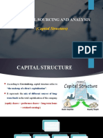 Financial Sourcing and Analysis: (Capital Structure)