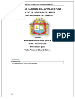 Ensayo Sobre La Corrupcion en El Peru