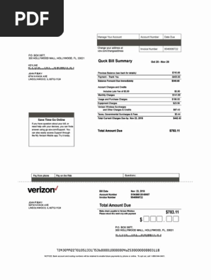 (Verizon) Bill