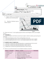 Ficha de revisões do 7º Ano