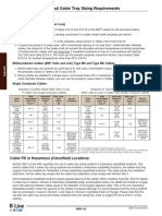 Appendix - : Additional Cable Tray Sizing Requirements