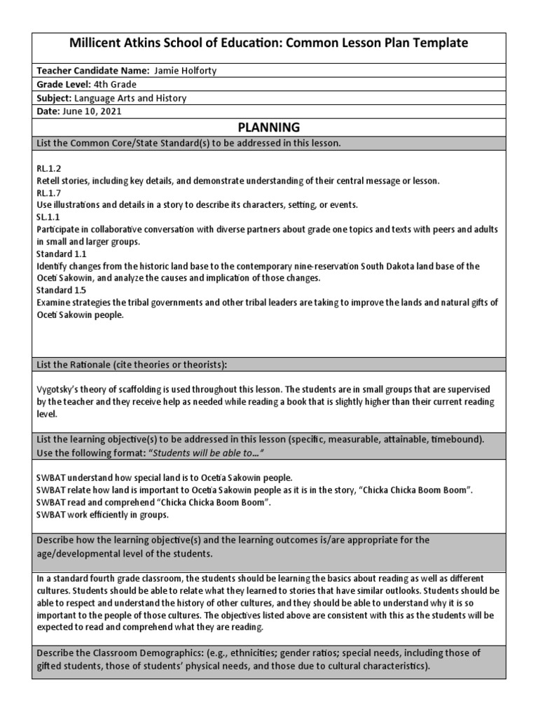 Indian Studies Lesson Plan | PDF | Neuropsychological Assessment ...
