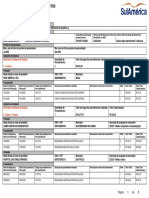 Extrato de serviços de saúde com detalhes de procedimentos