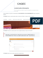 CAGEC-MG Como Cadastrar Responsaveis Informacao