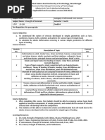 Syllabus For B. Tech in Mechanical Engineering