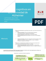 Síntomas cognitivos en la Enfermedad de Alzheimer