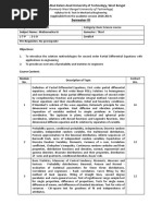 MAKAUT Mathematics III Syllabus