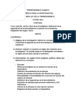 Rúbrica para La Elaboración de La Investigación Sobre Segunda Ley de La Termodinámica