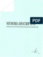 MEMORIA DESCRIPTIVA - OBRAS EXTERIORES