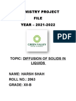 Chemistry Project File YEAR - 2021-2022
