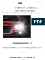 Luces de Coche - Gama Completa de Bombillas - Piezas de Champion