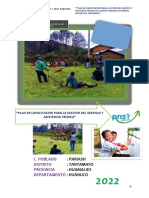 Plan de Gestion de Servicio Pariash