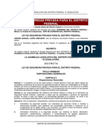 Ley de Seguridad Privada Para El Distrito Federal