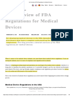 1.1 An Overview of FDA Regulations For Medical Devices