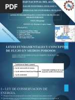 Leyes Fundamentales y Conceptos de Flujo en Medio Poroso