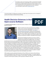 Alarid-Escudero, Decision Analysis in R For Technologies in Health (DARTH) Workgroup - 2016 - Health Decision Sciences in The Era of Ope