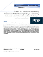 Implementation of The OEE Indicator in The Welding Process in An Air Conditioning Factory in Manaus City