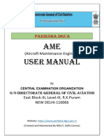 AME User Manual for DGCA Exam Portal (pariksha.dgca