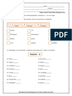 Atividades Com Encontro Vocálico - 4° e 5º Ano