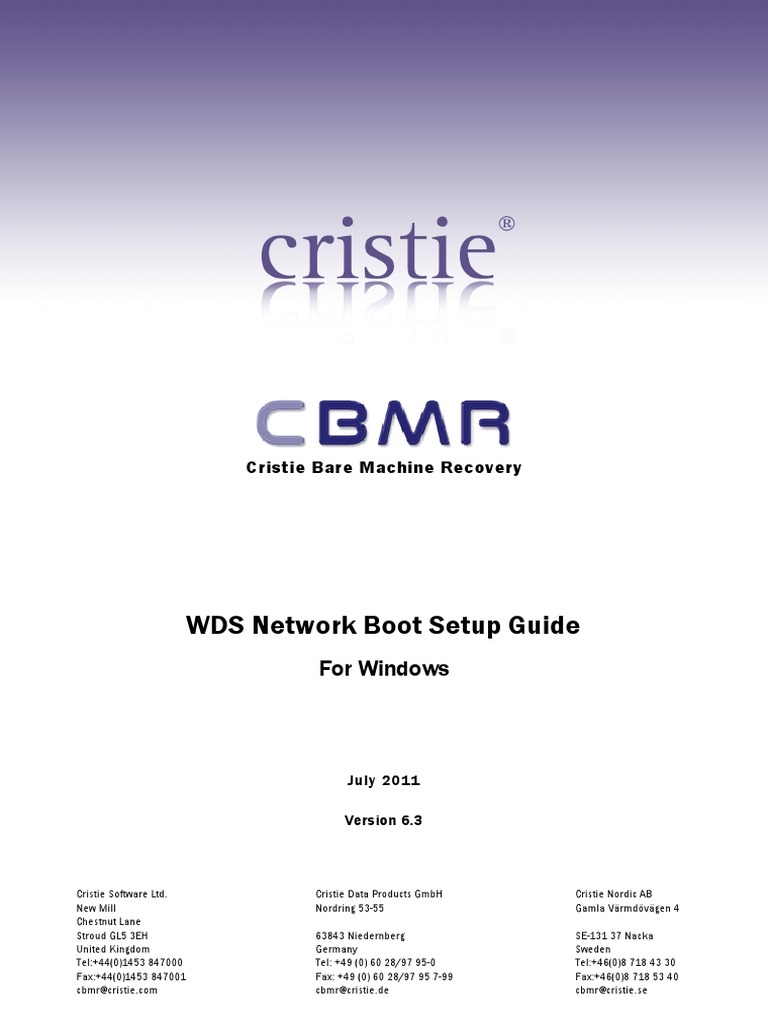 WDS Network Boot Setup Guide For Windows PDF Booting Microsoft