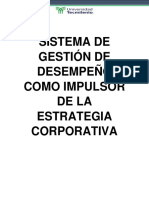 Sistema de Gestión de Desempeño Como Impulsor de La Estrategia Corporativa