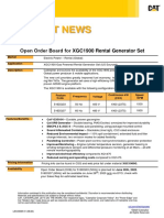 Product News: Open Order Board For XGC1900 Rental Generator Set