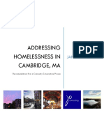 Addressing Homelessness in Cambridge, Mass.