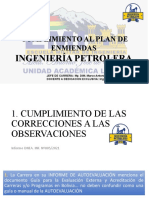 PLAN DE ENMIENDAS INGENIERÍA PETROLERA