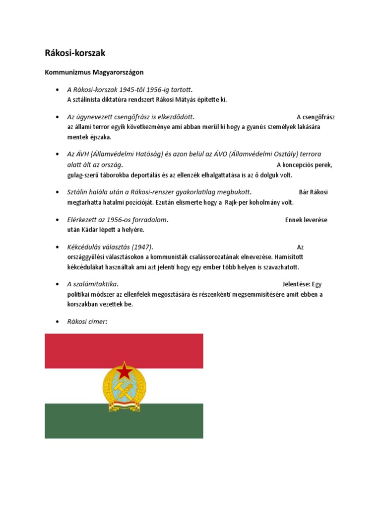 Rákosi PDF