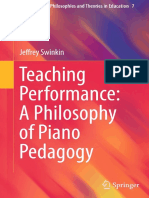 (Contemporary Philosophies and Theories in Education 7) Jeffrey Swinkin (Auth.) - Teaching Performance_ a Philosophy of Piano Pedagogy-Springer International Publishing (2015)