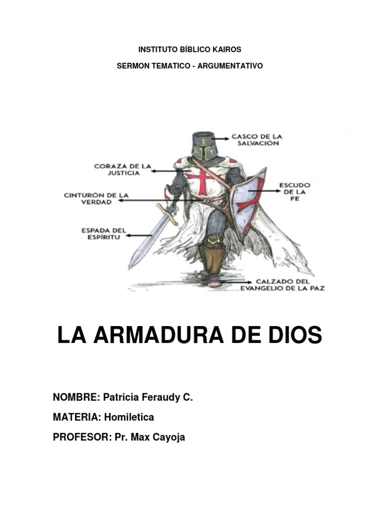 La Armadura Espiritual de Dios | PDF | Oración | Cristo (título)