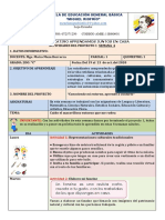 Agenda de La Semana 4-Proyecto 1