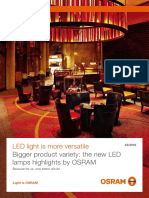 LED Light Is More Versatile: Bigger Product Variety: The New LED Lamps Highlights by OSRAM