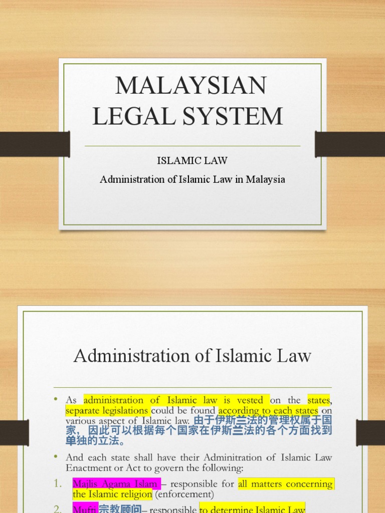 Overview of Islamic Law in Malaysia | PDF | Social Science | Law