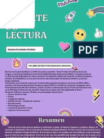 Verde Violeta Pegatinas e Insignias Informe de Lectura Educación Presentación