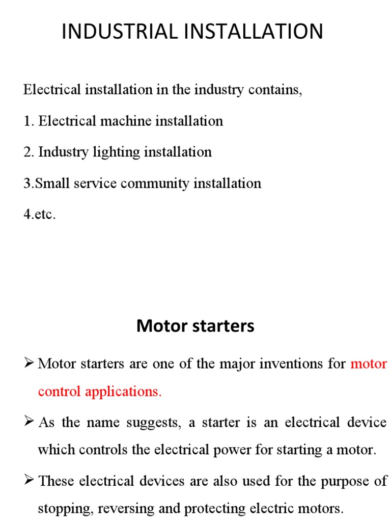 Motor Starter | PDF | Electric Motor | Relay