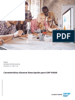 Característica Alcance Descripción para SAP HANA