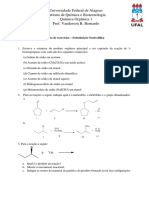 Lista 7 - QO1 - Substituição Nucleofílica