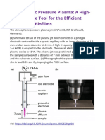 Atmospheric Pressure Plasma - A High-Performance Tool For The Efficient Removal of Biofilms