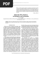 Molecular DNA Markers in Phylogeny and Systematics: V. V. Grechko