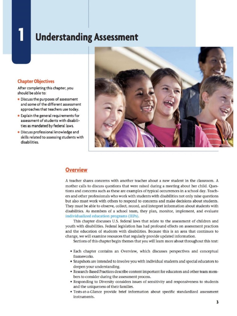 Chapter 1 - Understanding Assessment | PDF | Wellness
