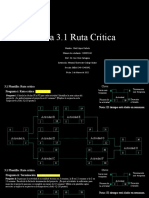 Ruta crítica y método CPM para proyectos