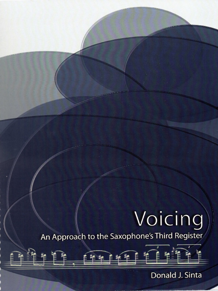 Saxophone VOICING PDF Donald J. Sinta PDF Pitch (Music) Saxophone