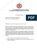 ATIVIDADE PARA REVISÃO -COMUNICAÇÃO OPERACIONAL