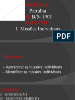 B5 - 1901 - Missões individuais