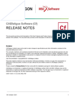 Release Notes: Caefatigue Software (CF)