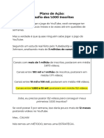 Plano de Ação - Desafio Dos 1000 Inscritos