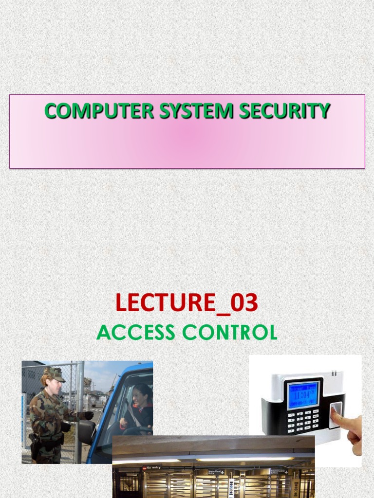 Access Control | PDF | Computer Access Control | Computer Engineering