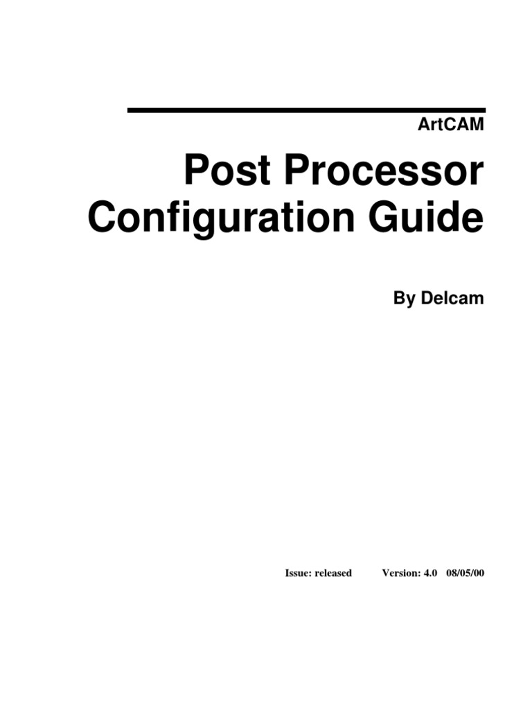 ArtCAM Post Processor Guide | PDF | Numbers | Rounding